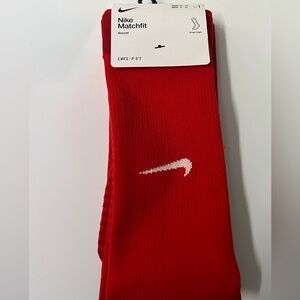 Nike Matchfit Soccer Dri-Fit Adult Unisex Red Knee High Socks Size Large